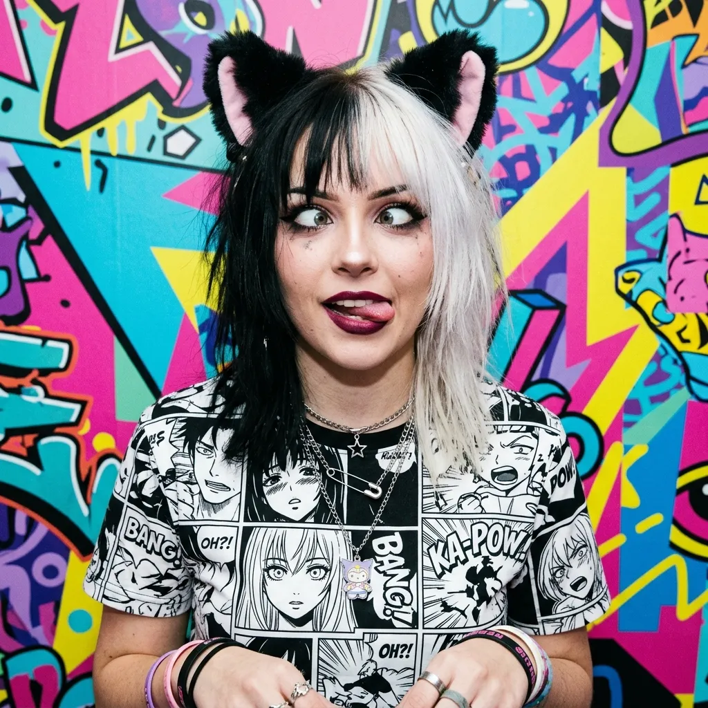 Аватарка Милая аниме иконка из пака Пак Ahegao #1. Кошкодевочки - вариант оформления профиля