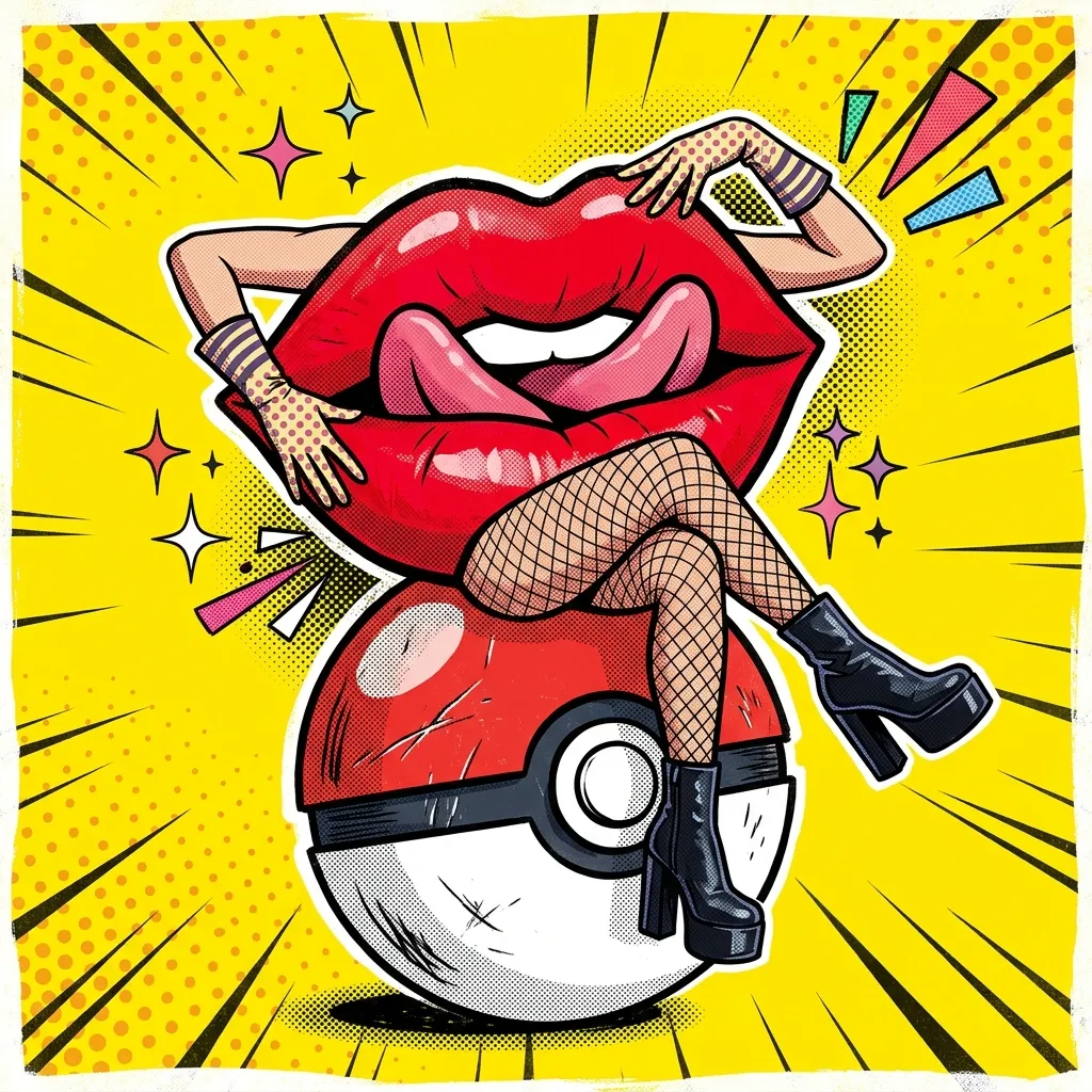 Аватарка Аватарка Губы: Anime gamer monsterball из пака Аватарки-губки - вариант оформления профиля