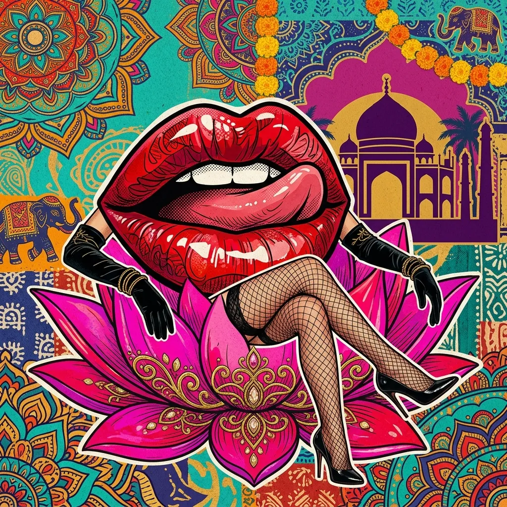 Аватарка Аватарка Губы: Culture india из пака Аватарки-губки - вариант оформления профиля