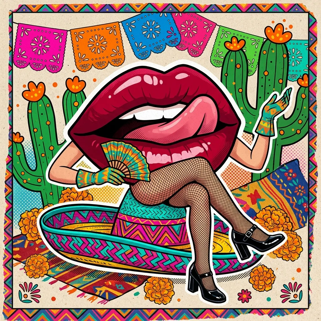Аватарка Аватарка Губы: Culture mexico из пака Аватарки-губки - вариант оформления профиля