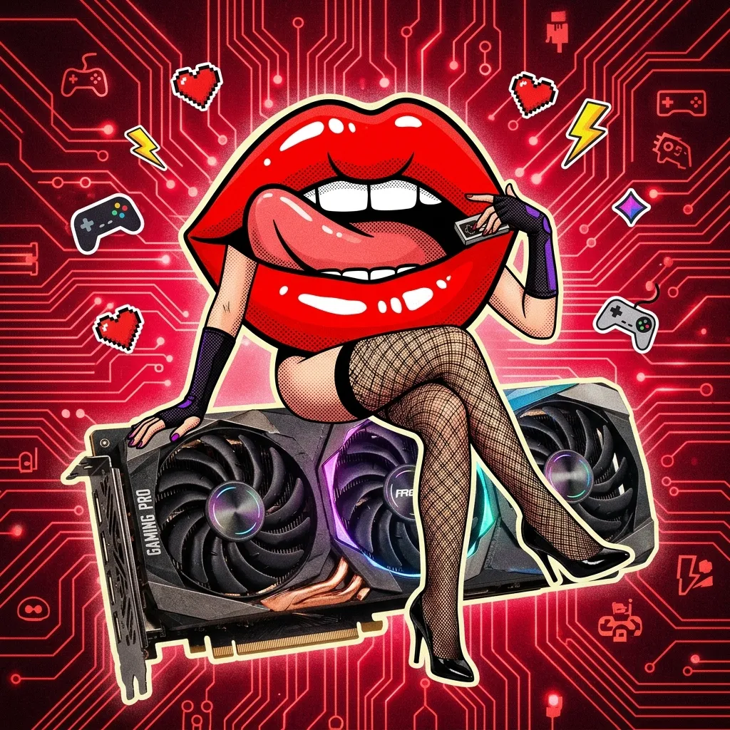 Аватарка Аватарка Губы: Gamer gpu из пака Аватарки-губки - вариант оформления профиля