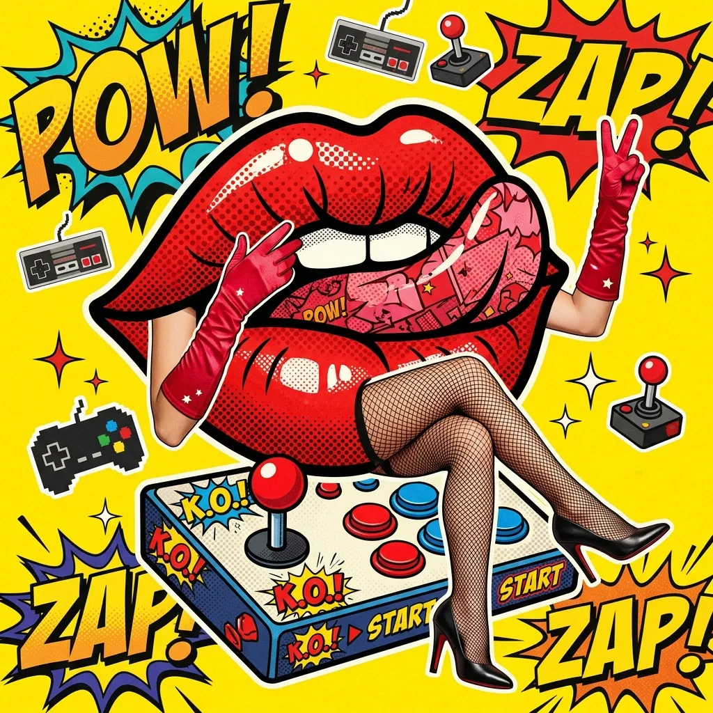 Аватарка Аватарка Губы: Gamer joystick из пака Аватарки-губки - вариант оформления профиля