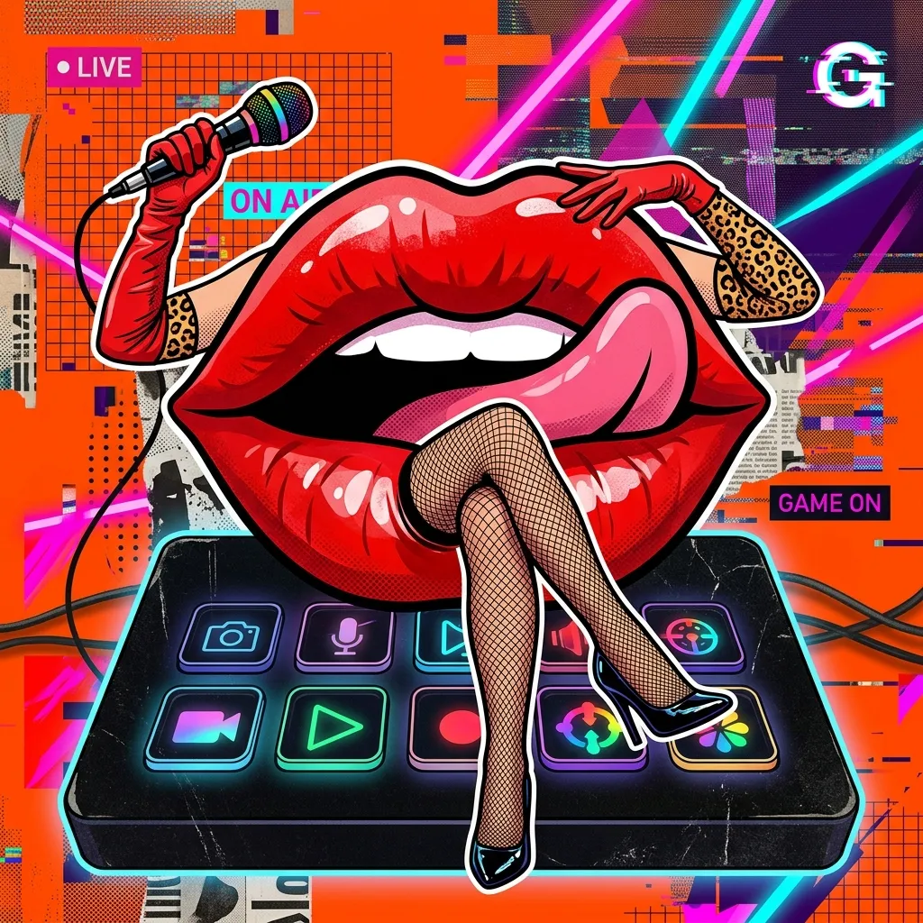 Аватарка Аватарка Губы: Gamer streamdeck из пака Аватарки-губки - вариант оформления профиля