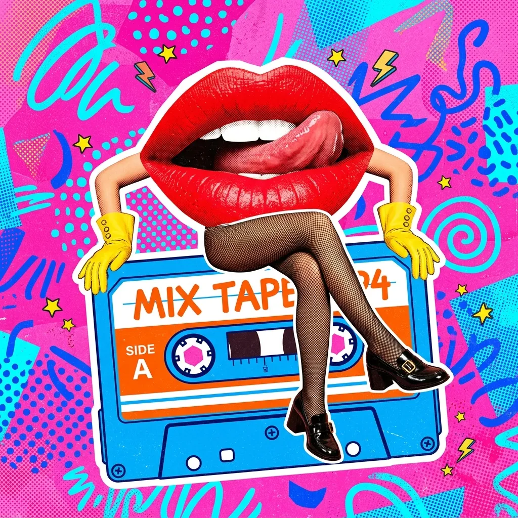 Аватарка Аватарка Губы: Cassette из пака Аватарки-губки - вариант оформления профиля