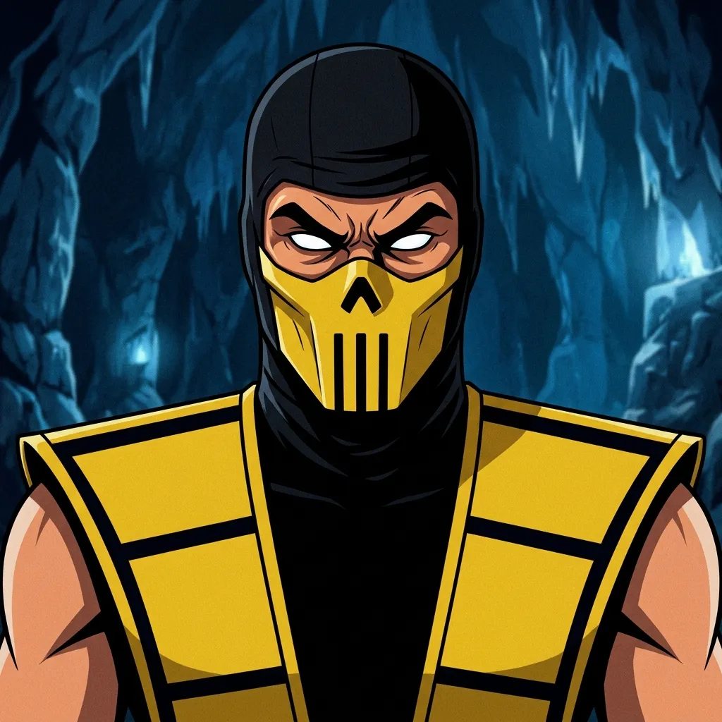 Аватарка Аватарка Mortal Kombat: Скорпион из пака Mortal Kombat: Defenders of the Realm - вариант оформления профиля