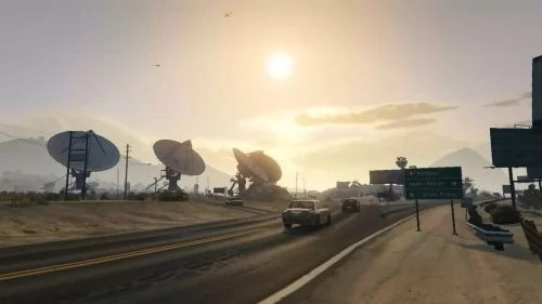 Закат в городе из GTA 4