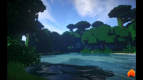 Мирный пейзаж Minecraft