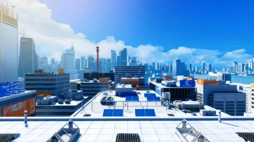 Городской пейзаж из Mirror's Edge
