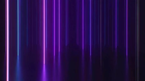 Фиолетово-синяя неоновая подсветка
