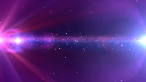 Сверкающая вспышка на фиолетовом фоне
