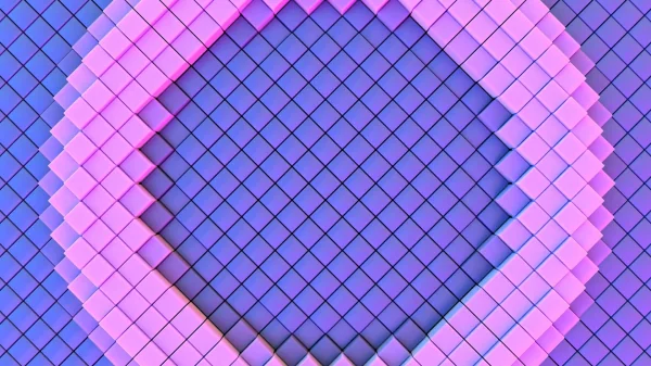 Фиолетово-розовая сетка в 3D