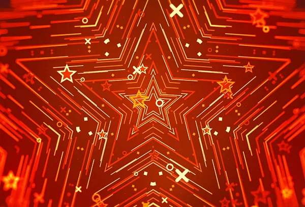 Абстрактный фон с красными звёздами