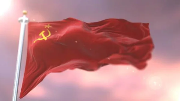 Советский флаг с символикой
