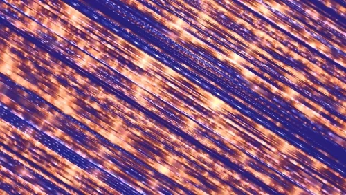 Световые линии оранжевого и фиолетового цветов