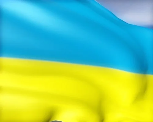 Трансляционный фон с флагом Украины