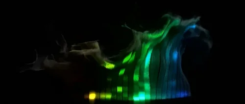 Яркий абстрактный светящийся дизайн