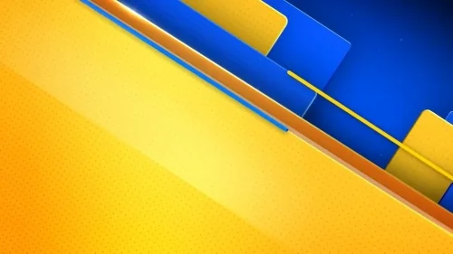 Желто-синий геометрический узор